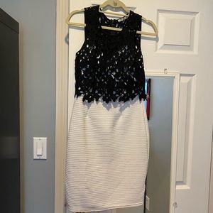 Beautiful and elegant black and white dress!